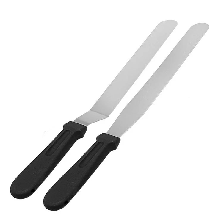 Kit 2 Espátulas Utensílios De Cozinha Para Bolos Doces Tortas Cozinha Confeiteiro