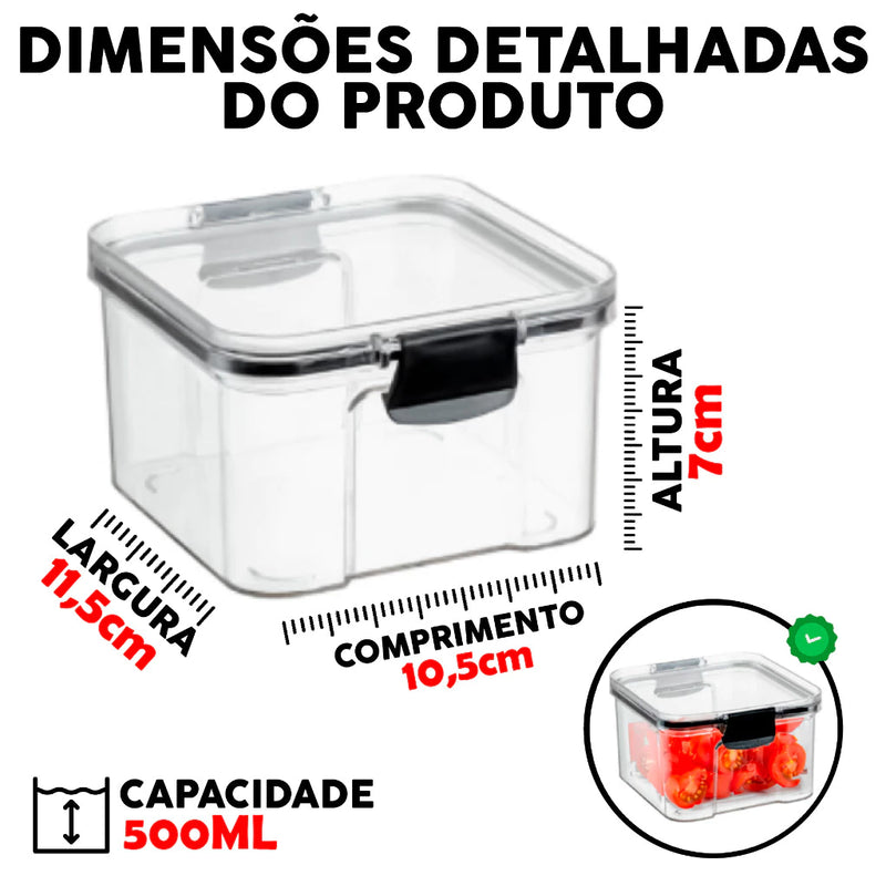 Kit Completo Cozinha Potes Herméticos