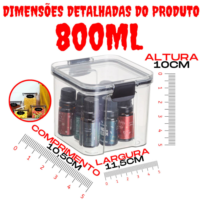 Kit Completo Cozinha Potes Herméticos